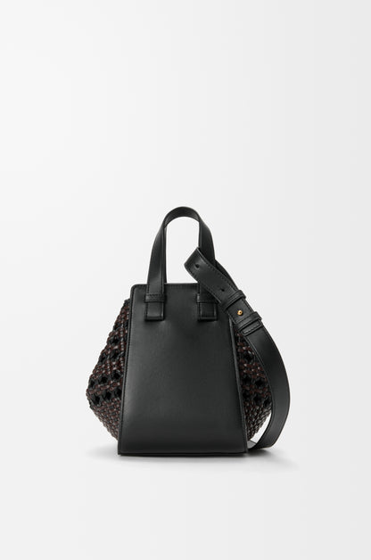 Loewe Compact Hammock bag in smooth calfskin and woven nappa calfskin