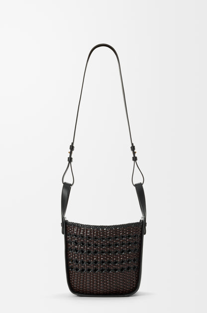 Loewe Compact Hammock bag in smooth calfskin and woven nappa calfskin