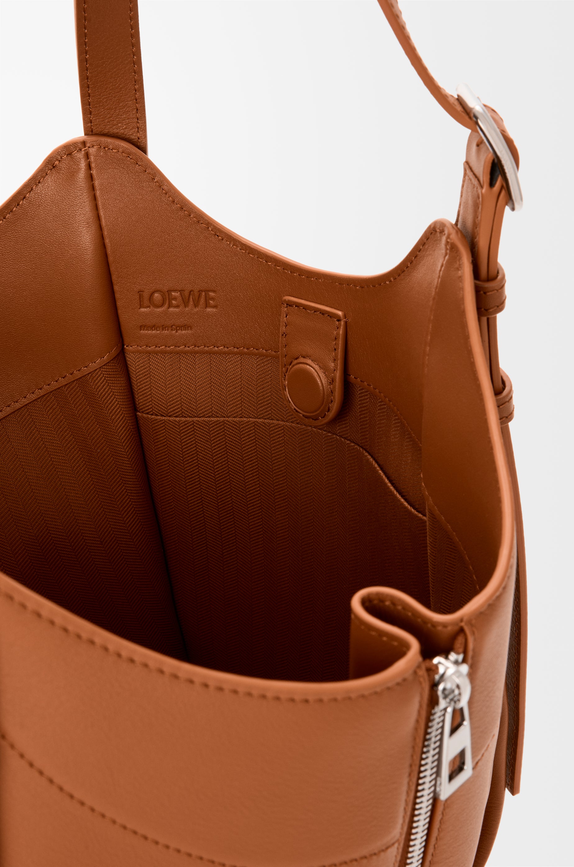 Loewe Hammock Flip bag in classic calfskin