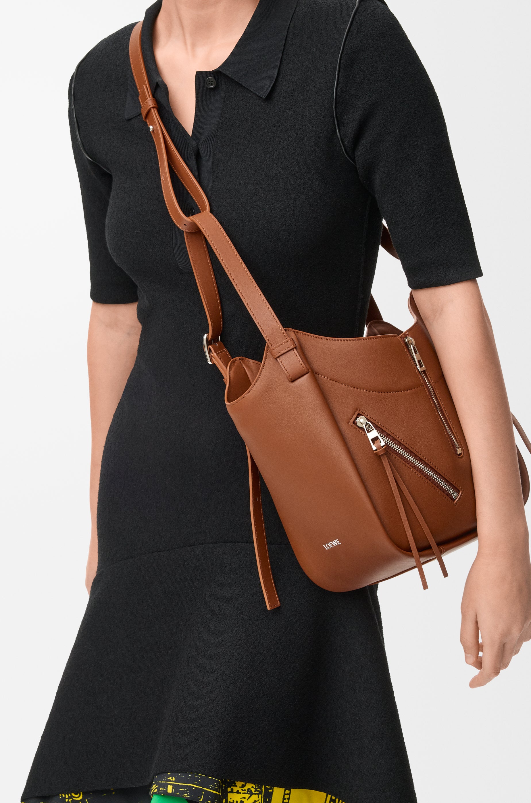 Loewe Hammock Flip bag in classic calfskin