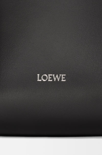 Loewe Hammock Flip bag in embroidered canvas and calfskin