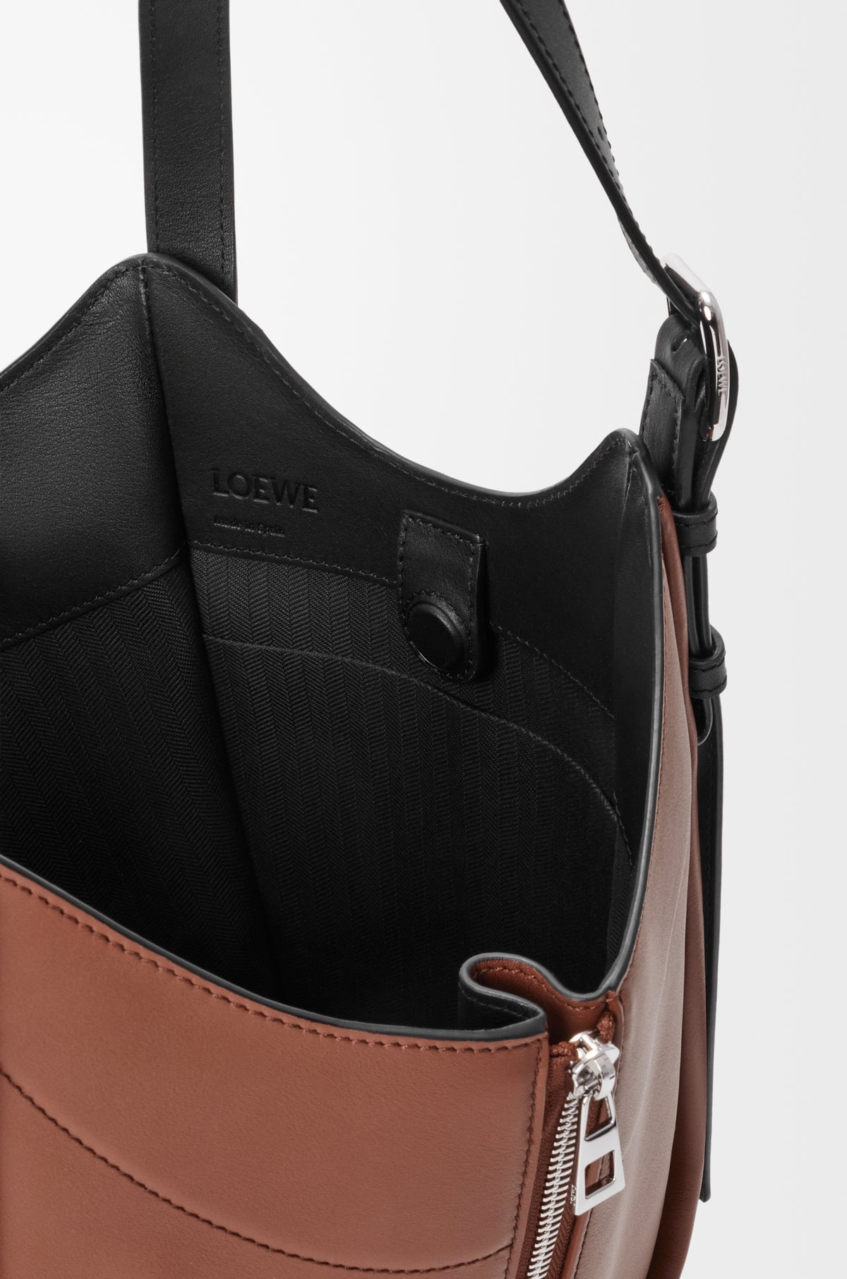 Loewe Lion Intarsio Hammock Flip bag in calfskin