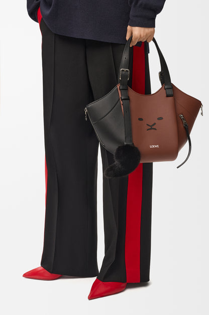 Loewe Lion Intarsio Hammock Flip bag in calfskin