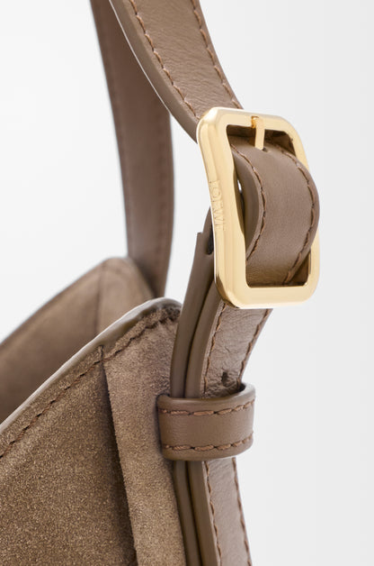 Loewe Hammock Flip bag in suede
