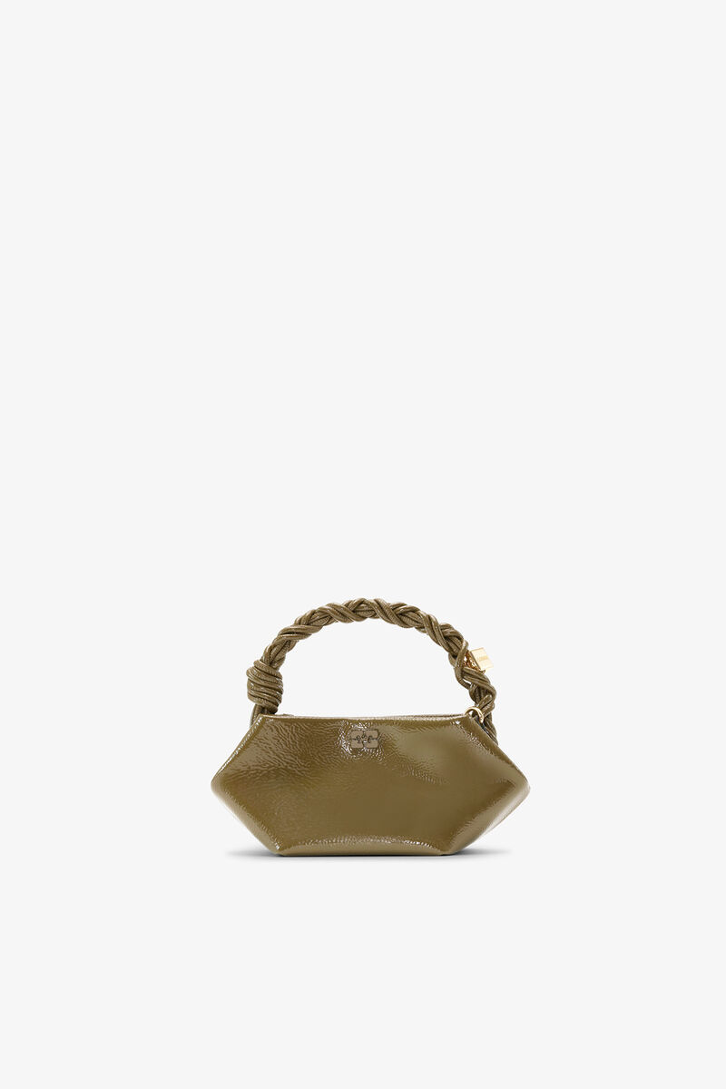 Ganni Military Olive Green Mini Bou Bag