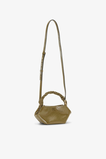 Ganni Military Olive Green Mini Bou Bag