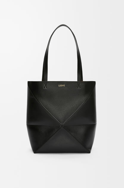 Loewe Medium Puzzle Fold tote in shiny calfskin