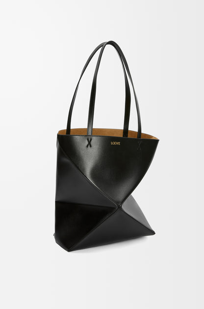 Loewe Medium Puzzle Fold tote in shiny calfskin