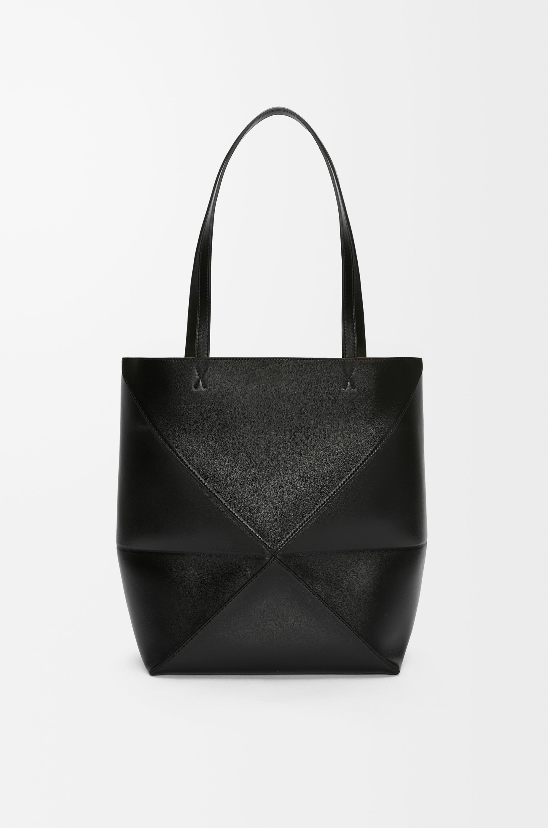 Loewe Medium Puzzle Fold tote in shiny calfskin