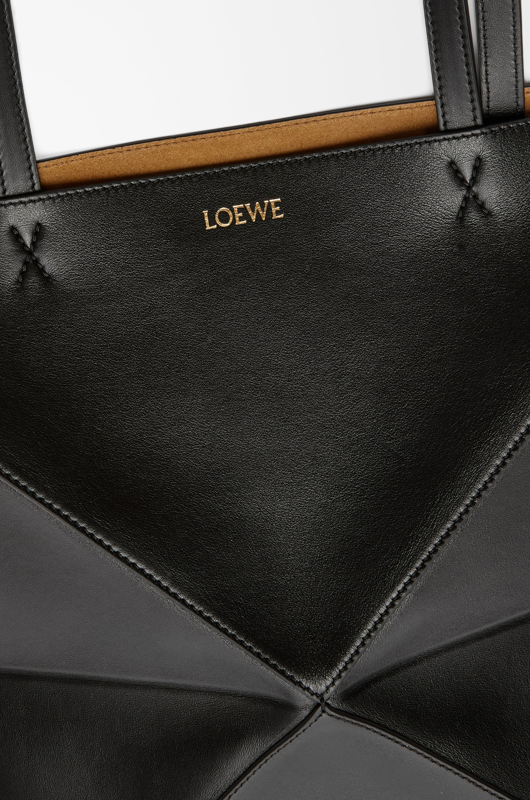 Loewe Medium Puzzle Fold tote in shiny calfskin