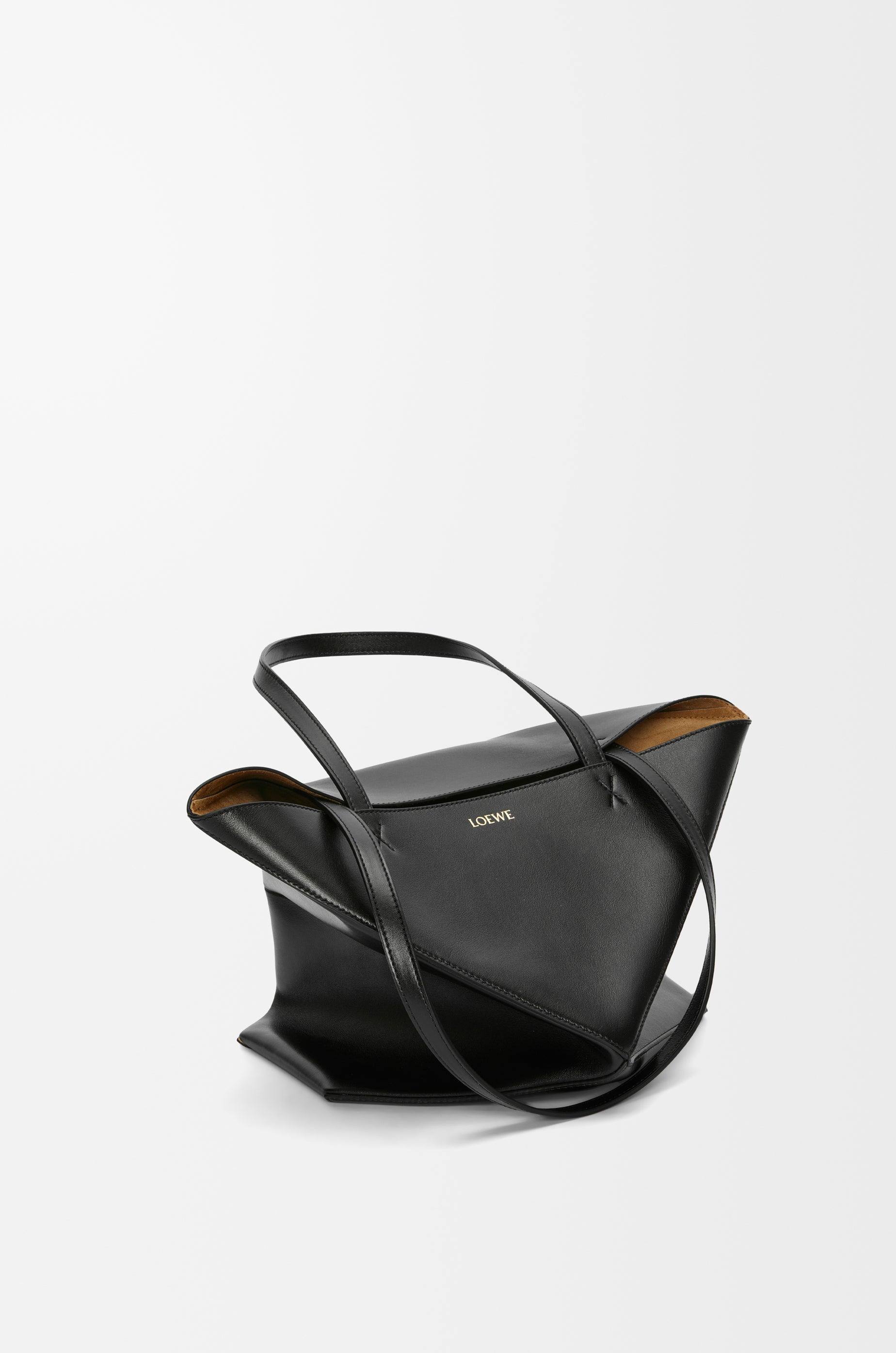 Loewe Medium Puzzle Fold tote in shiny calfskin
