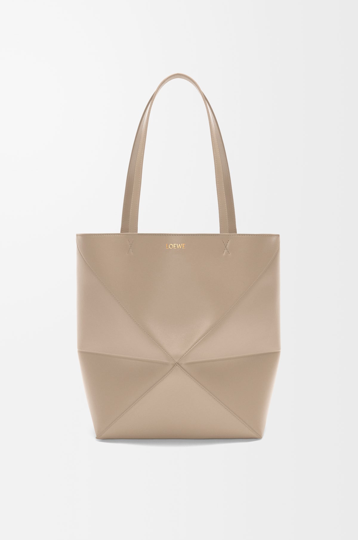 Loewe Medium Puzzle Fold tote in shiny calfskin