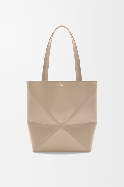Loewe Medium Puzzle Fold tote in shiny calfskin