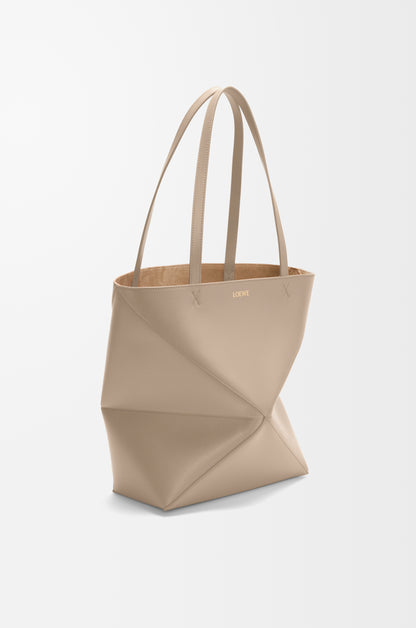 Loewe Medium Puzzle Fold tote in shiny calfskin