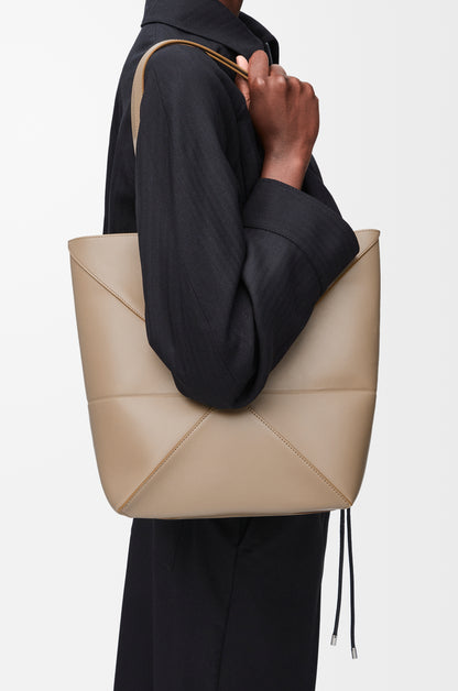 Loewe Medium Puzzle Fold tote in shiny calfskin