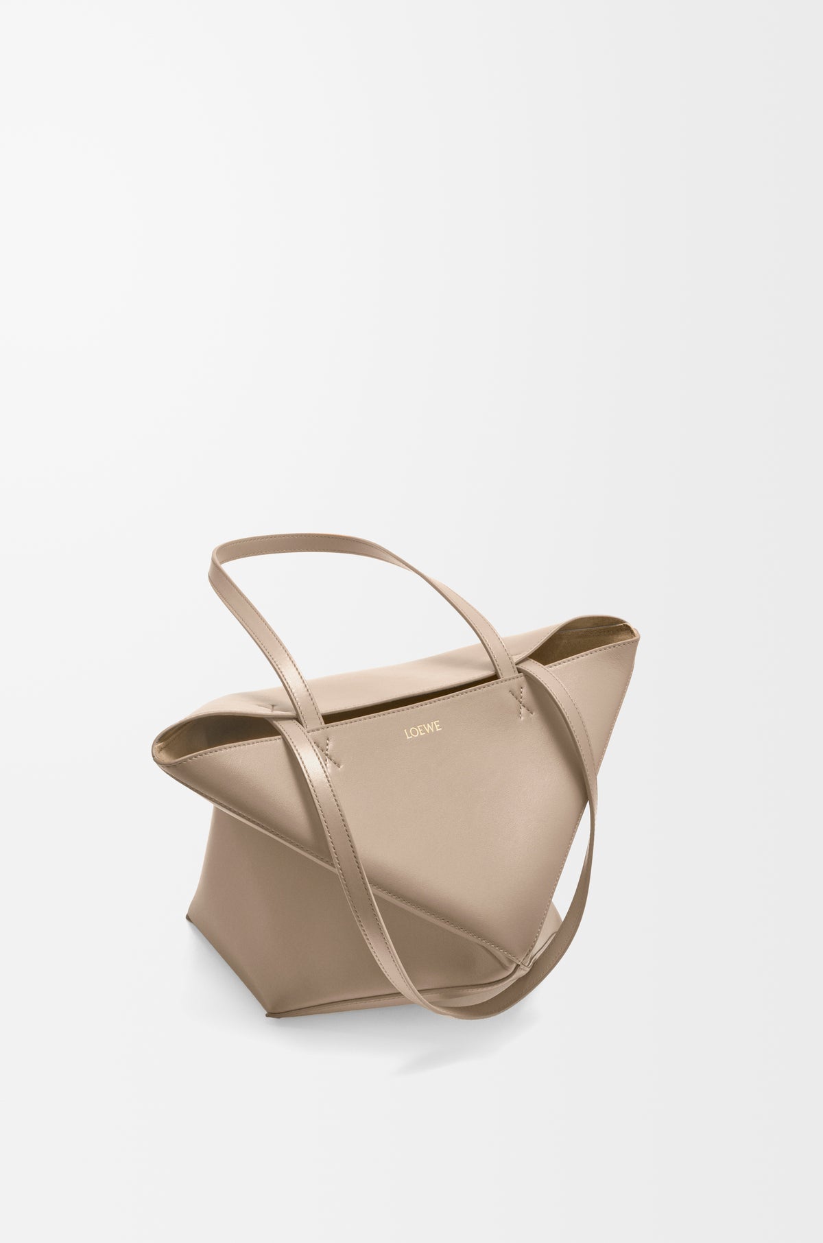 Loewe Medium Puzzle Fold tote in shiny calfskin