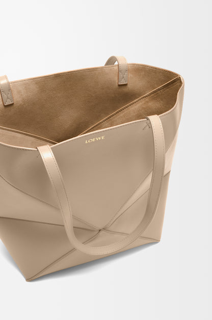 Loewe Medium Puzzle Fold tote in shiny calfskin