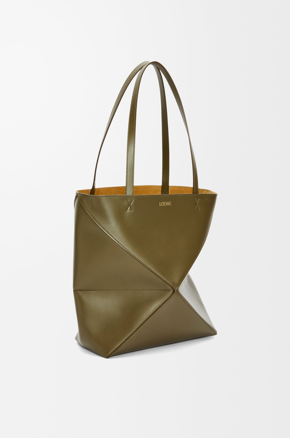 Loewe Medium Puzzle Fold tote in shiny calfskin