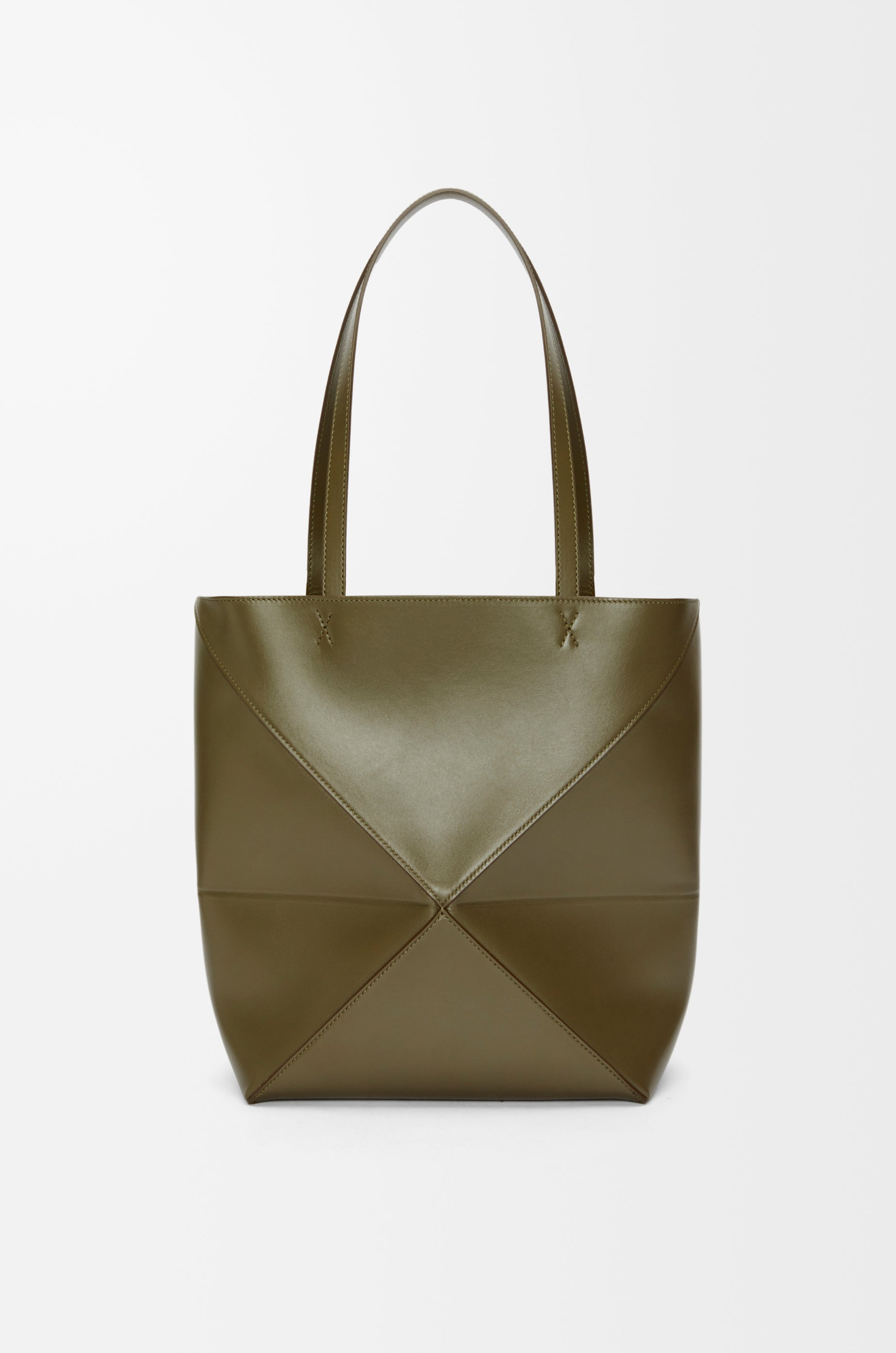 Loewe Medium Puzzle Fold tote in shiny calfskin