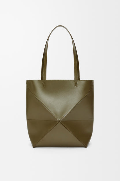 Loewe Medium Puzzle Fold tote in shiny calfskin