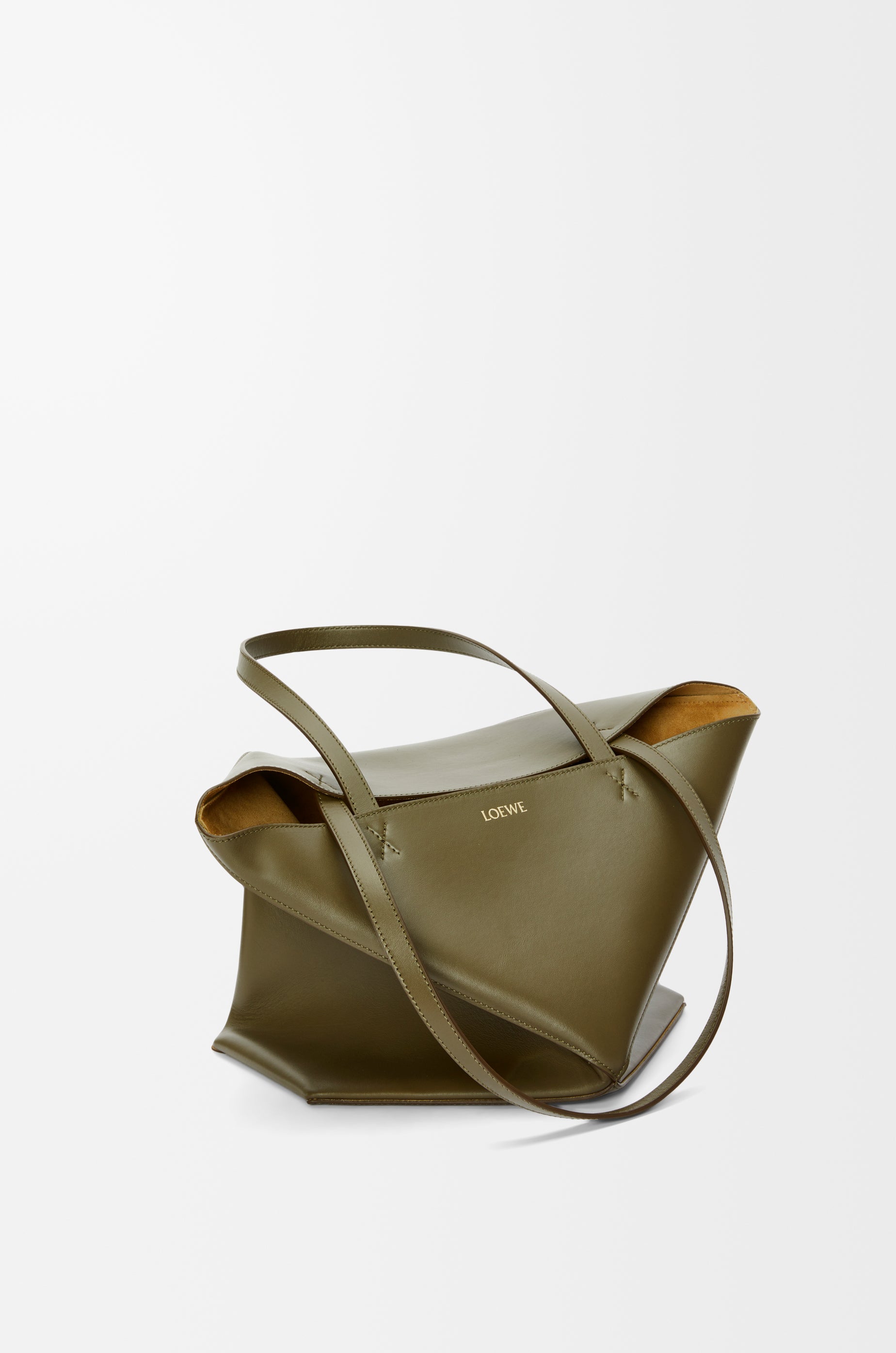 Loewe Medium Puzzle Fold tote in shiny calfskin