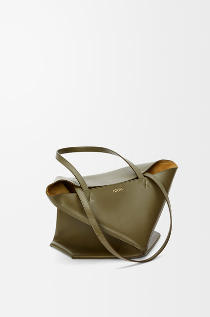 Loewe Medium Puzzle Fold tote in shiny calfskin