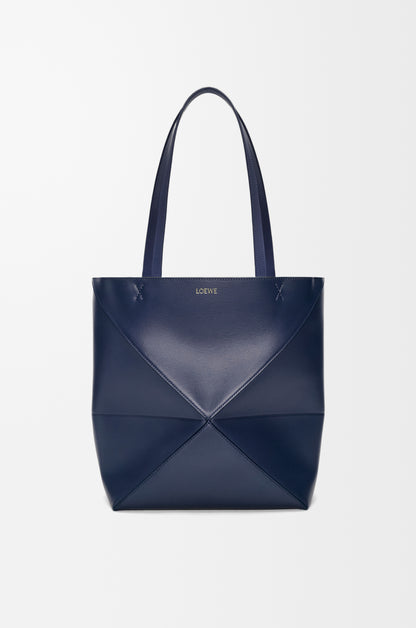 Loewe Medium Puzzle Fold tote in shiny calfskin