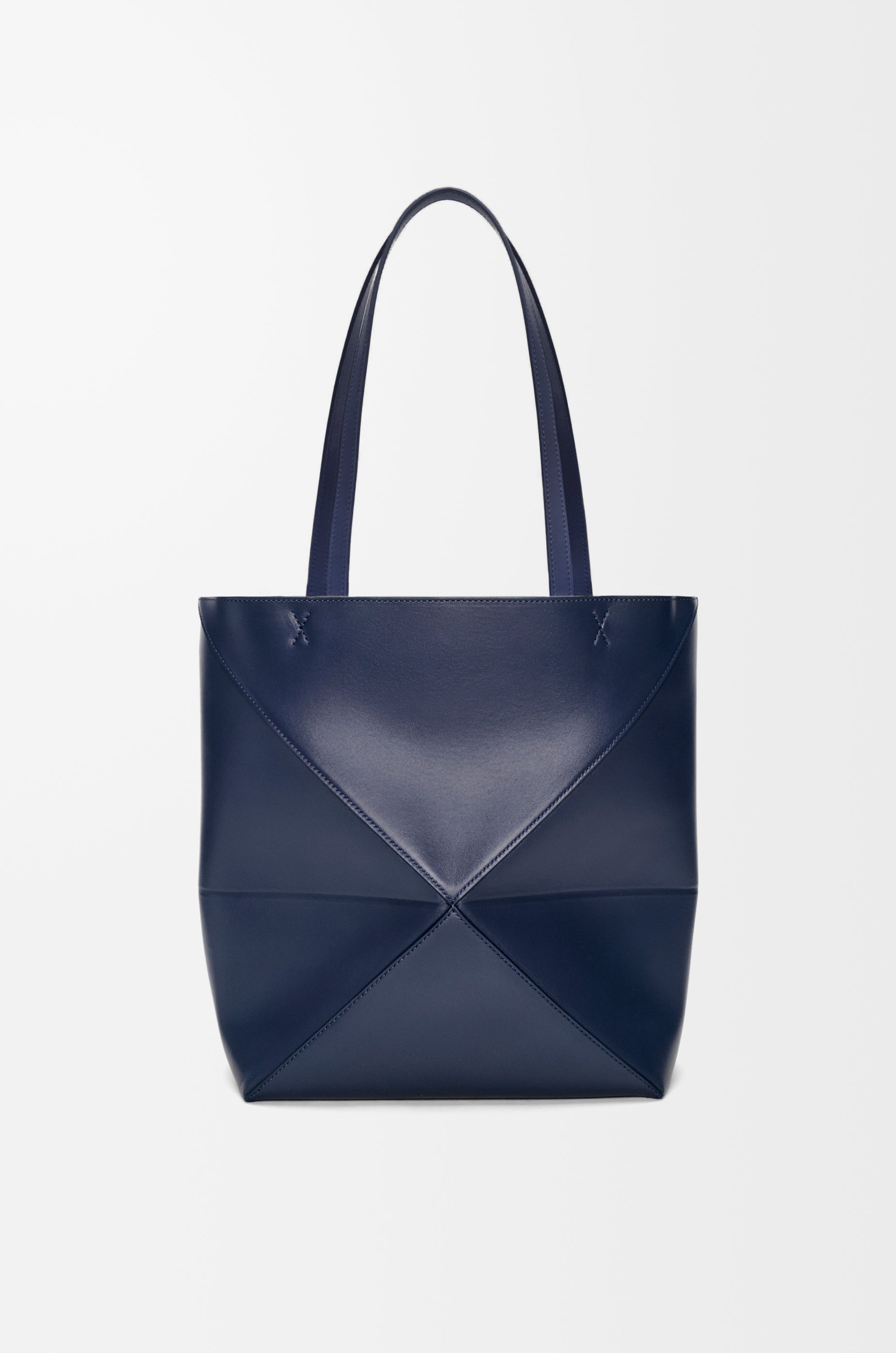 Loewe Medium Puzzle Fold tote in shiny calfskin