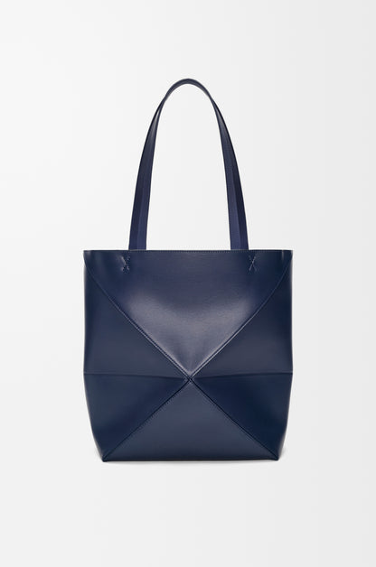 Loewe Medium Puzzle Fold tote in shiny calfskin