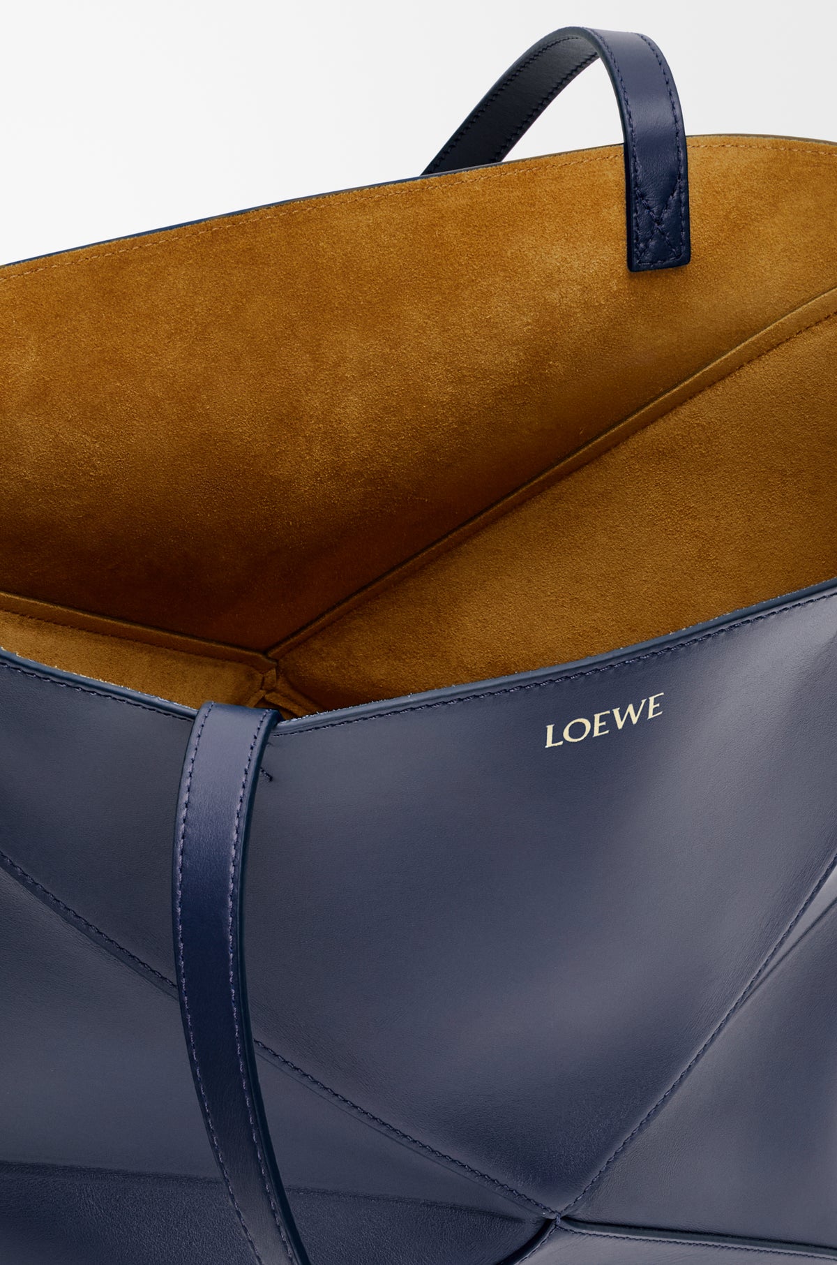 Loewe Medium Puzzle Fold tote in shiny calfskin