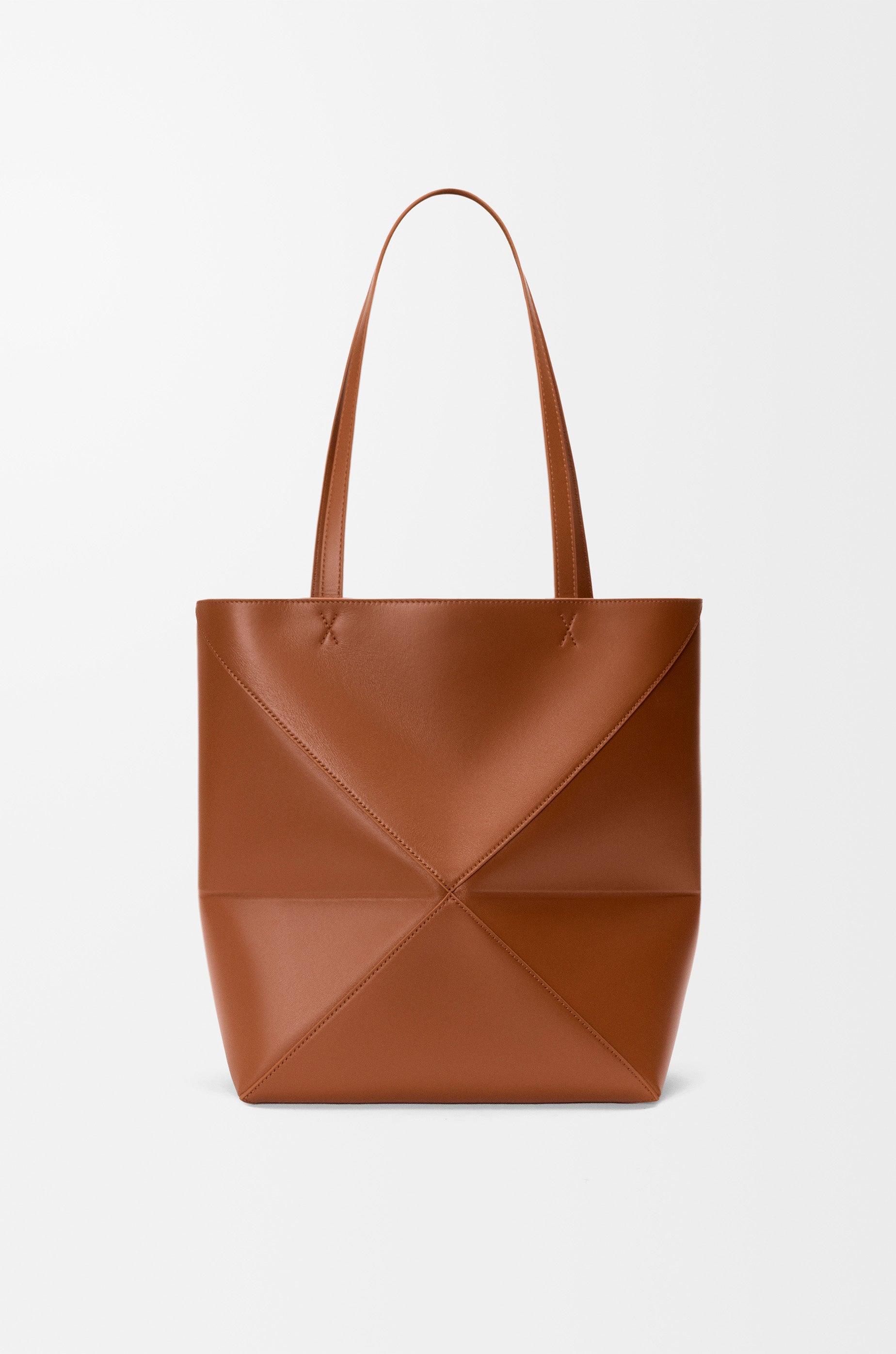 Loewe Medium Puzzle Fold tote in shiny calfskin