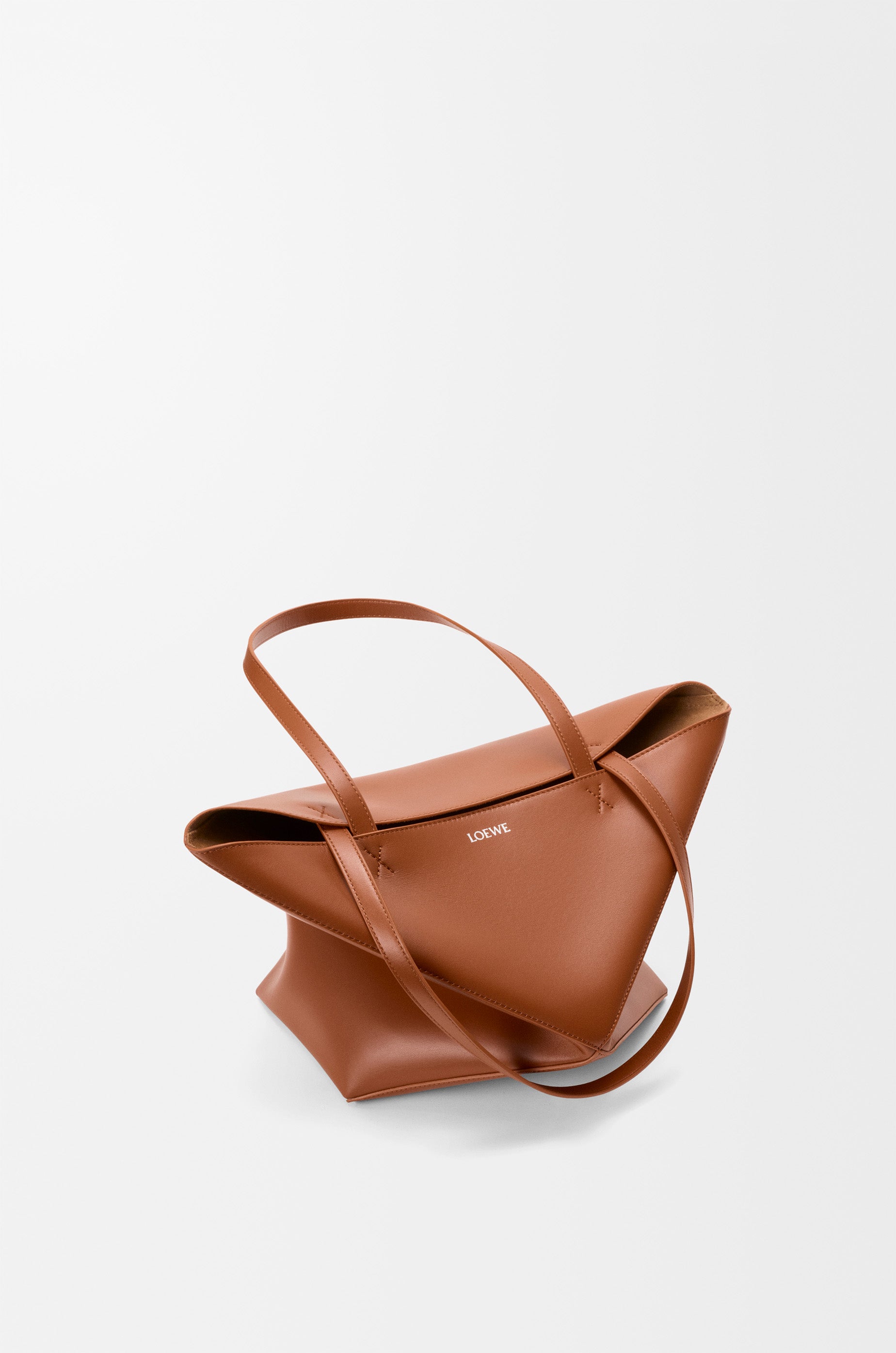 Loewe Medium Puzzle Fold tote in shiny calfskin