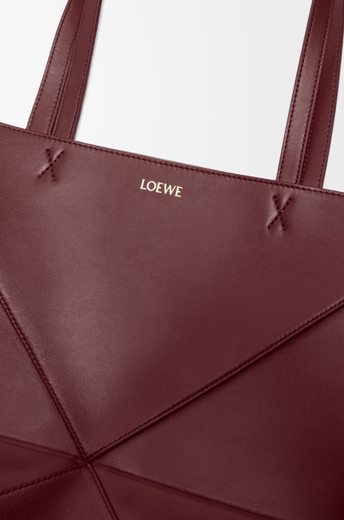 Loewe Medium Puzzle Fold tote in shiny calfskin