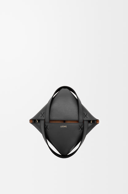 Loewe Mini Puzzle Fold tote in shiny calfskin