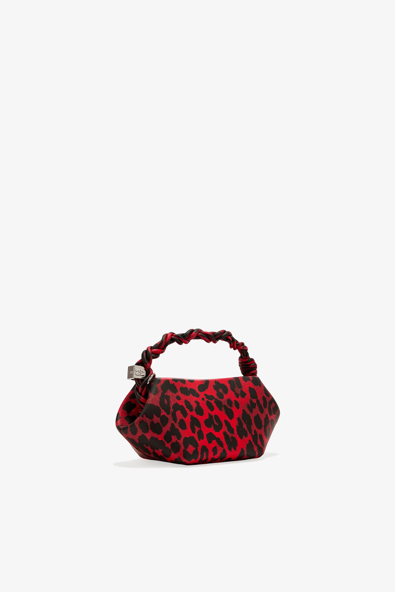 Ganni Racing Red Leopard Mini Bou Bag