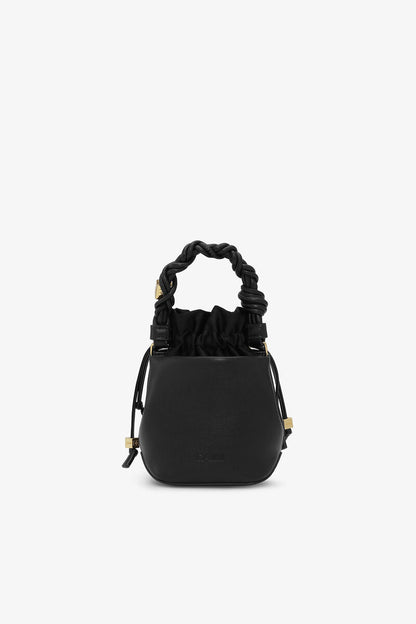 Ganni Black Mini Bou Bucket Bag