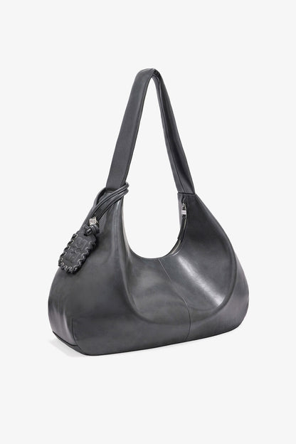 Ganni Steal Grey Steel Grey Xxl Hobo Bag