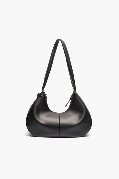 Ganni Black Medium Hobo Bag