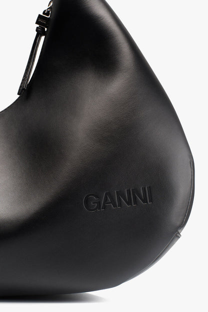 Ganni Black Medium Hobo Bag