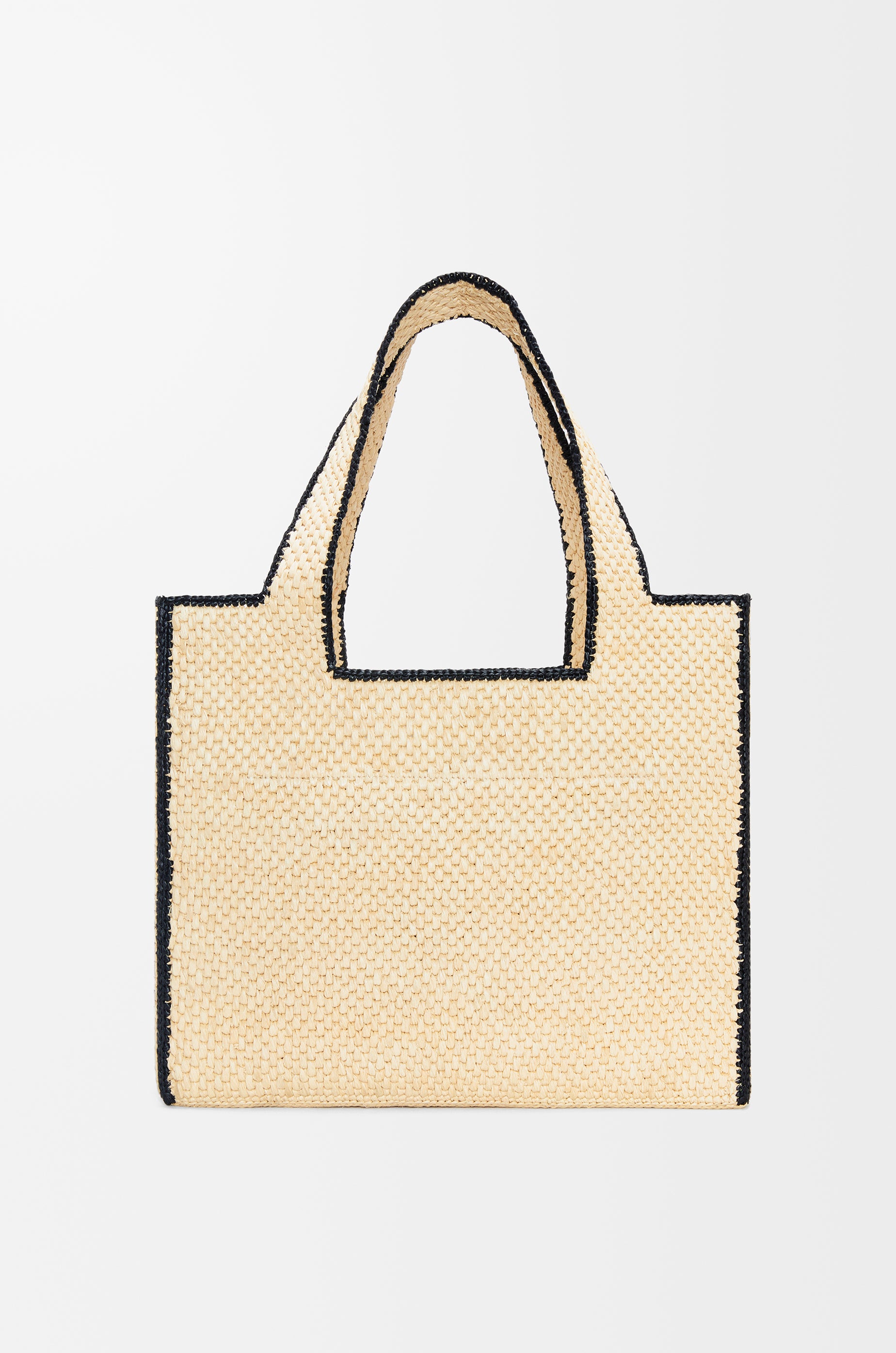 Loewe Large LOEWE Font tote in raffia