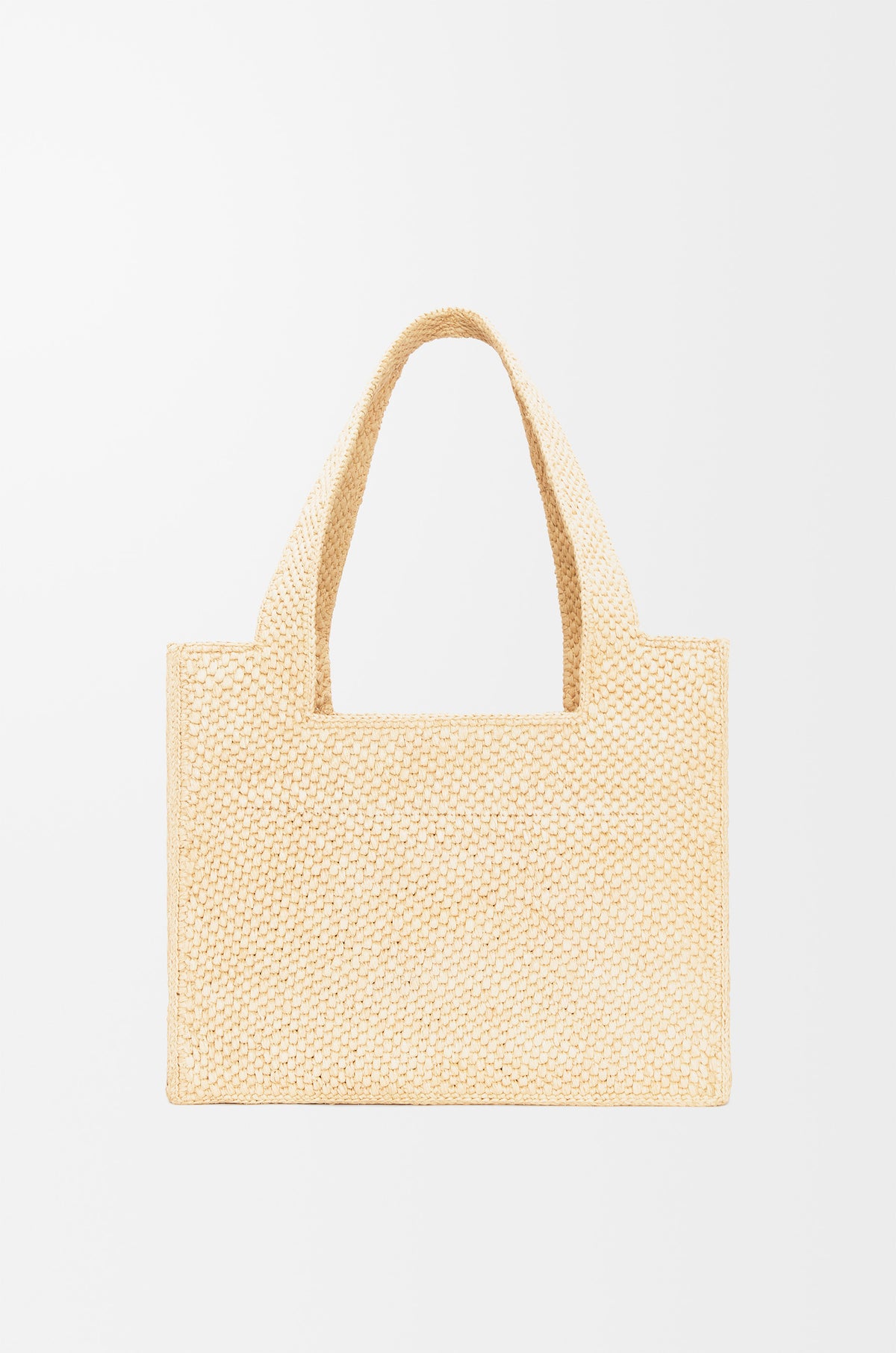 Loewe Medium LOEWE Font tote in raffia