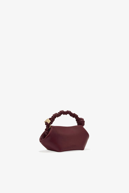 Ganni Burgundy Mini Bou Bag