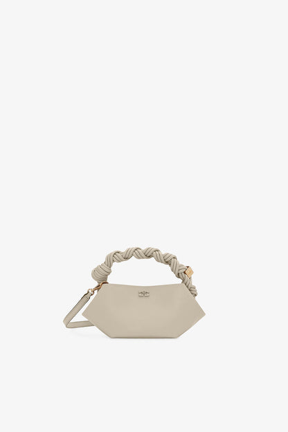 Ganni Oyster Gray Light Grey Mini Bou Bag
