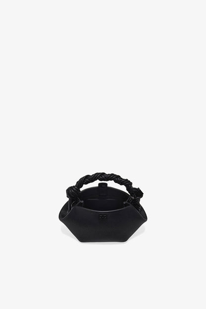 Ganni Black Grained Mini Bou Bag