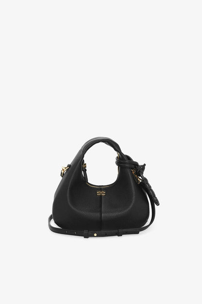 Ganni Black Mini Hobo Bag