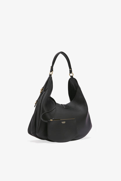 Ganni Black Large Kat Bag