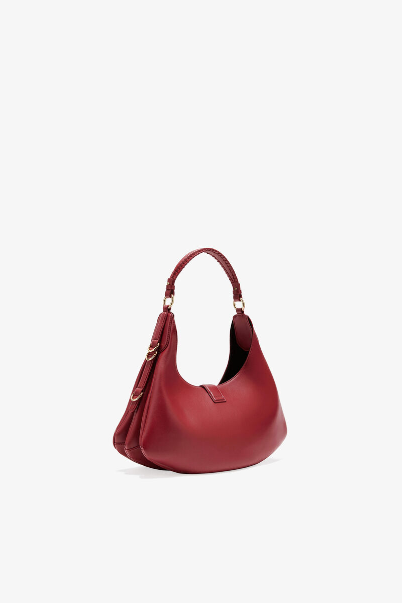 Ganni Red Dahlia Red Small Kat Bag