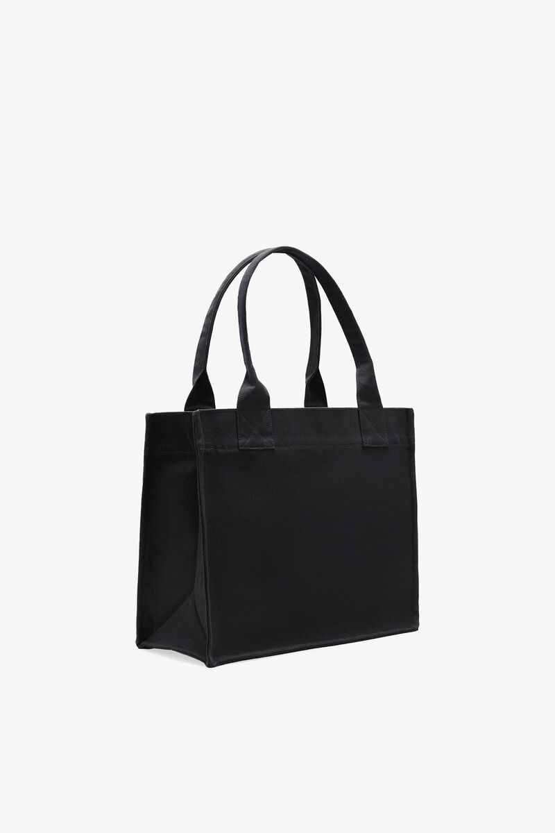 Ganni Phantom Black Puppy Large Tote
