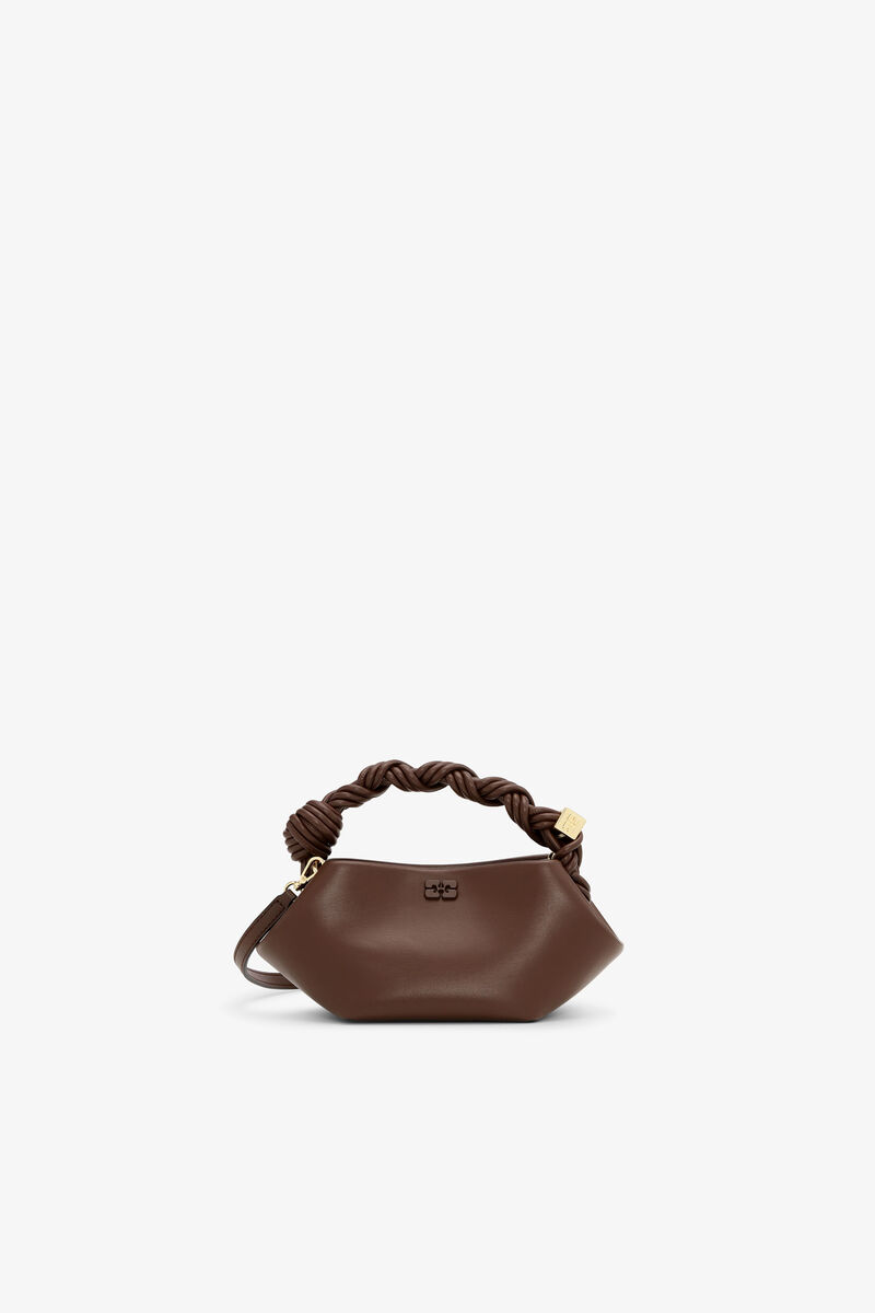 Ganni Chocolate Fondant Brown Mini Bou Bag
