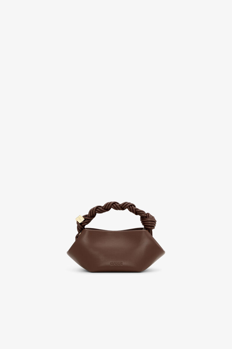 Ganni Chocolate Fondant Brown Mini Bou Bag